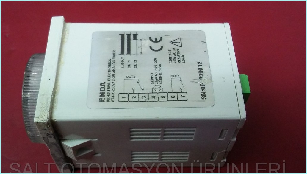 ENDA AT4-3M AT4-K-230VAC-3M ANALOG TIMER ZAMAN SAATİ