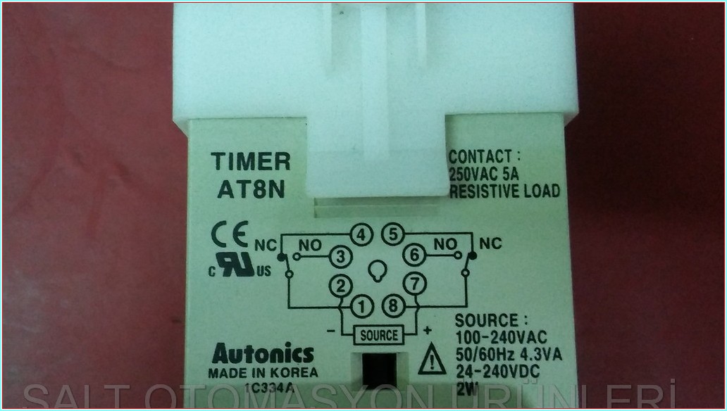 AUTONİCS AT8N ÇOK İŞLEVLİ ANALOG ZAMANLAYICI ZAMAN RÖLESİ