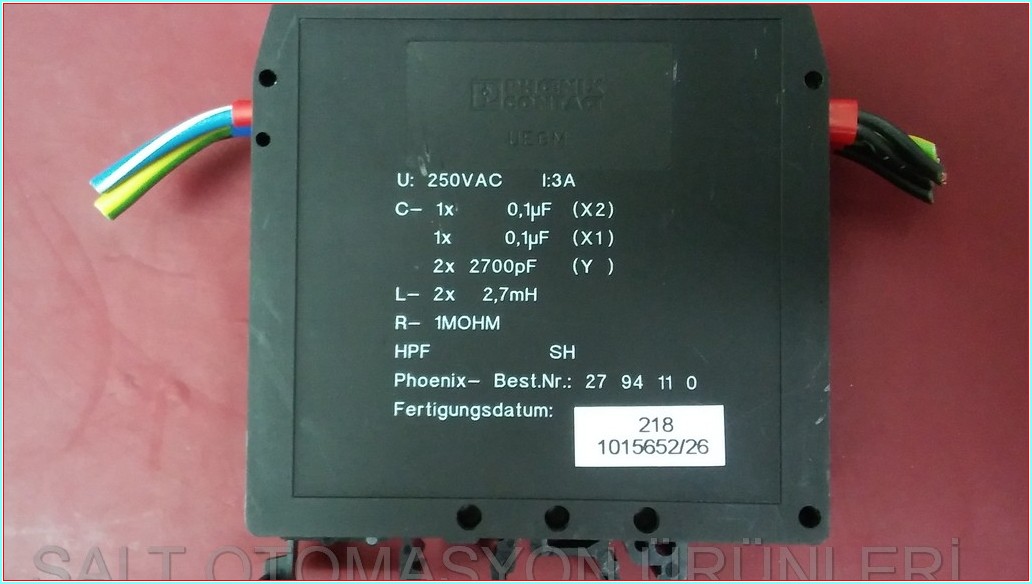 PHOENİX CONTACT 2794110 27 94 11 0 UEGM NEF1-3 NFC1 EMC FİLTER