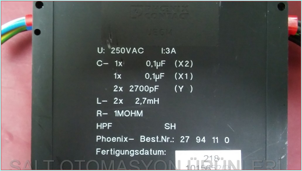 PHOENİX CONTACT 2794110 27 94 11 0 UEGM NEF1-3 NFC1 EMC FİLTER