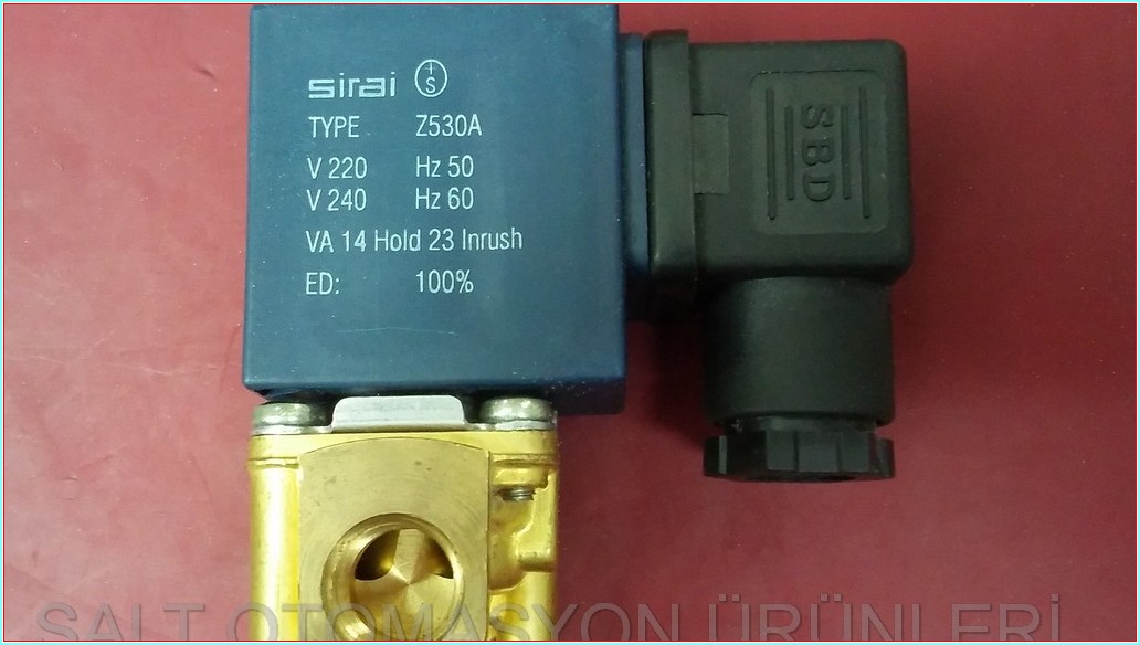 SİRAİ Z530A L129M10 01/4X3.560  SOLENOİD VALF BOBİNİ SIFIRDAN FARKSIZ