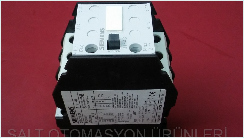 SIEMENS 3TF43 3TF4310-0A 3TF43-10E KONTAKTÖR