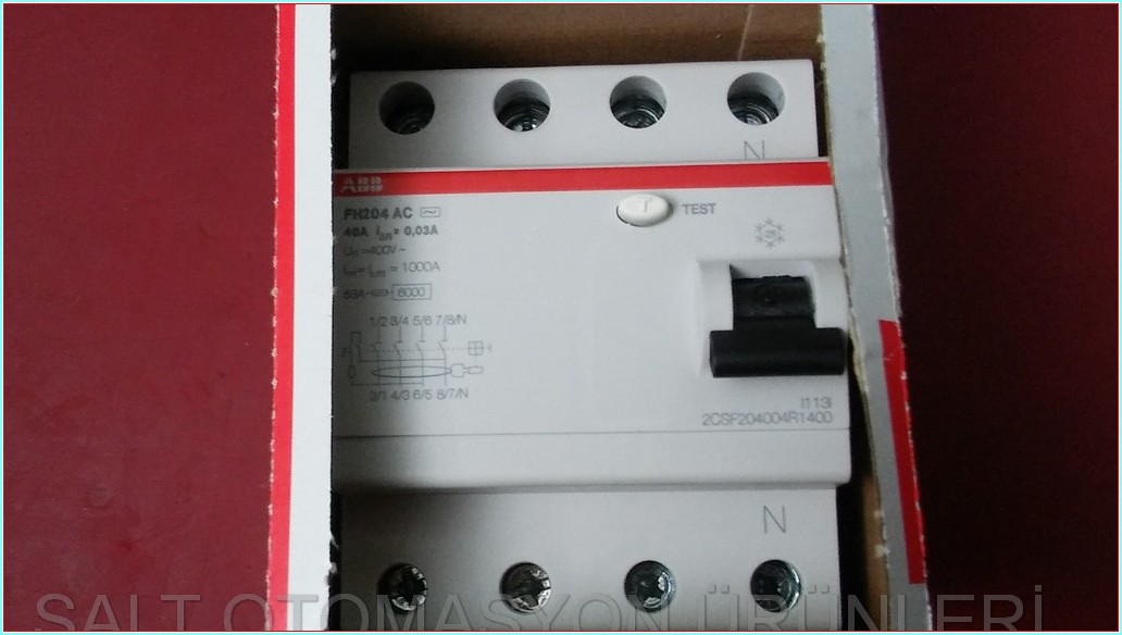 ABB FH204 AC-40 0,03 2CSF204004R14 1000A SIFIR KUTULU KAÇAK AKIM