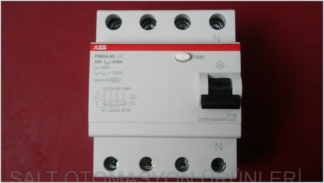 ABB FH204 AC-40 0,03 2CSF204004R14 1000A SIFIR KUTULU KAÇAK AKIM