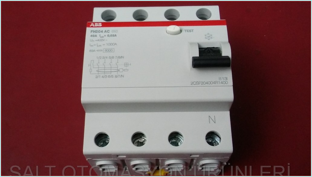 ABB FH204 AC-40 0,03 2CSF204004R14 1000A SIFIR KUTULU KAÇAK AKIM