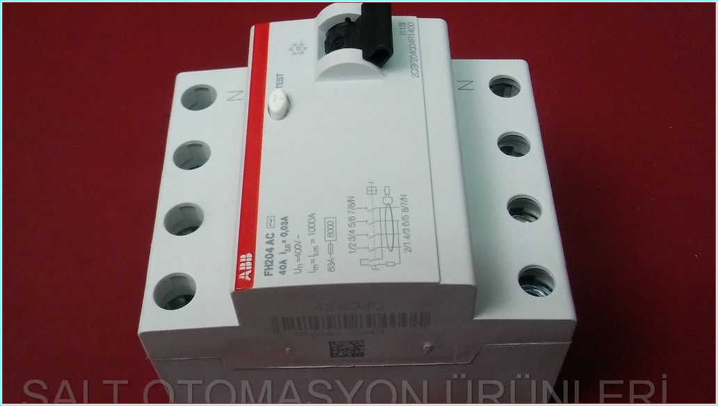 ABB FH204 AC-40 0,03 2CSF204004R14 1000A SIFIR KUTULU KAÇAK AKIM