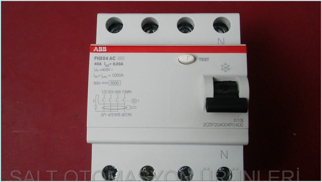 ABB FH204 AC-40 0,03 2CSF204004R14 1000A SIFIR KUTULU KAÇAK AKIM