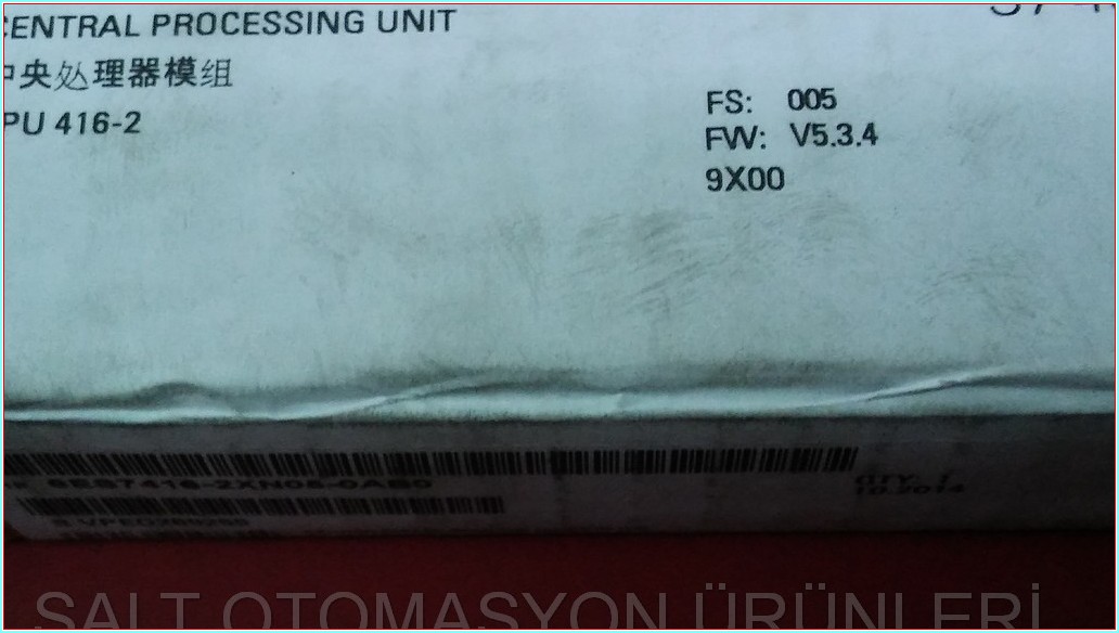 SIEMENS SIMATIC S7-400 6ES7416-2XN05-0AB0 CPU 416-2 SIFIR KUTULU