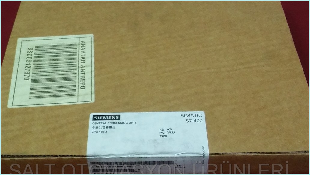 SIEMENS SIMATIC S7-400 6ES7416-2XN05-0AB0 CPU 416-2 SIFIR KUTULU