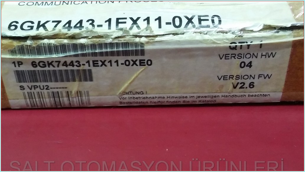 SIEMENS SIMATIC NET 6GK7443-1EX11-0XE0 İLETİŞİM MODÜLÜ SIFIR KUTULU