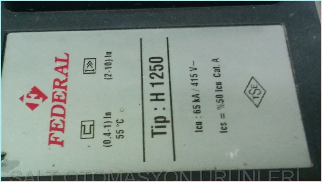 FEDERAL H-1250 1250A TMŞ