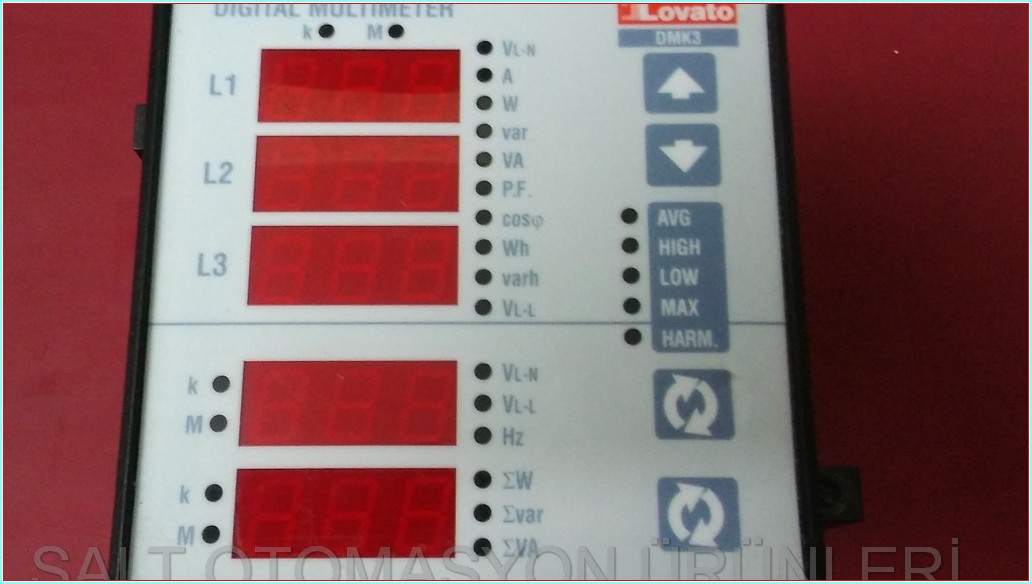 LOVATO DMK3 DIGITAL MULTIMETER