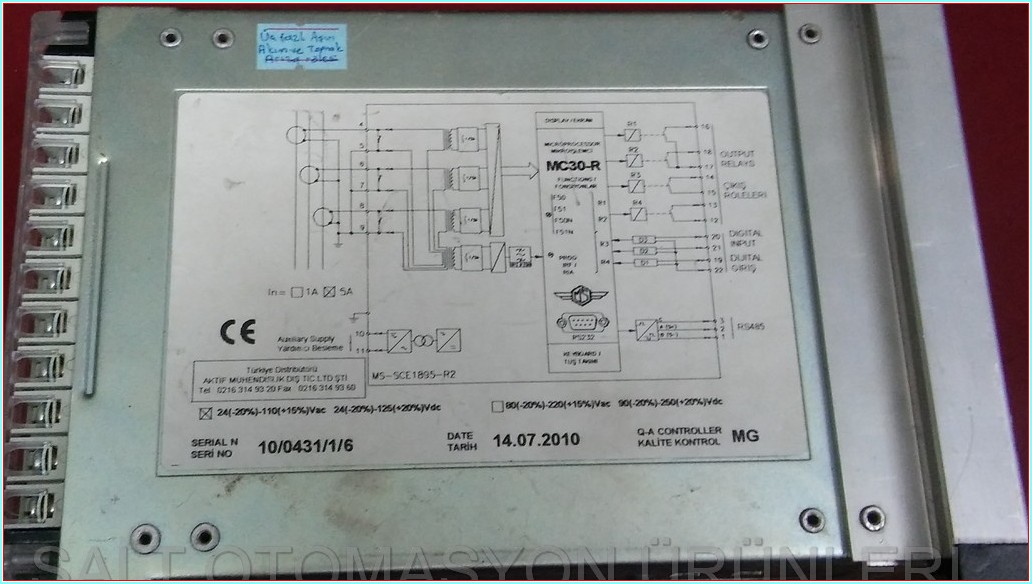 MICROELETTRİCA SCİENTİFİCA MC30-R MC30-R2 MC30R MC30R2 MC20 SEKONDER KORUMA RÖLESİ SIFIR