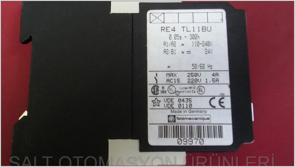TELEMECANİQUE RE4 TL11BU RE4 TL11 BU RE4TL11BU ZAMAN GECİKMELİ ZAMAN RÖLESİ