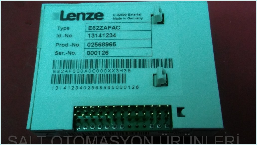 LENZE E82ZAFAC UYGULAMA MODÜLÜ