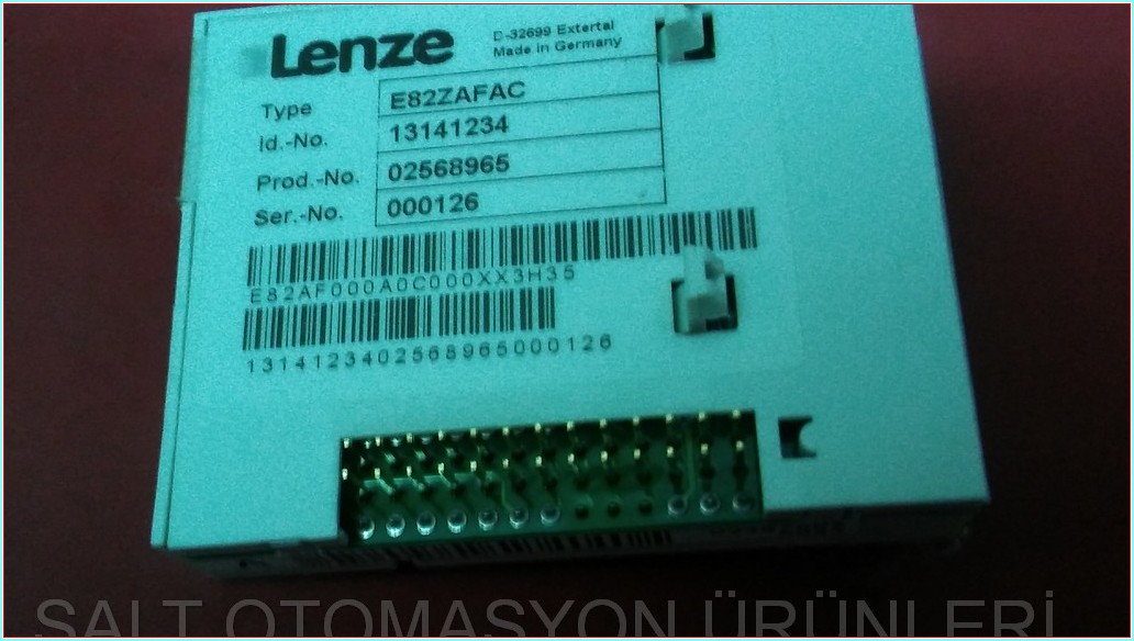 LENZE E82ZAFAC UYGULAMA MODÜLÜ