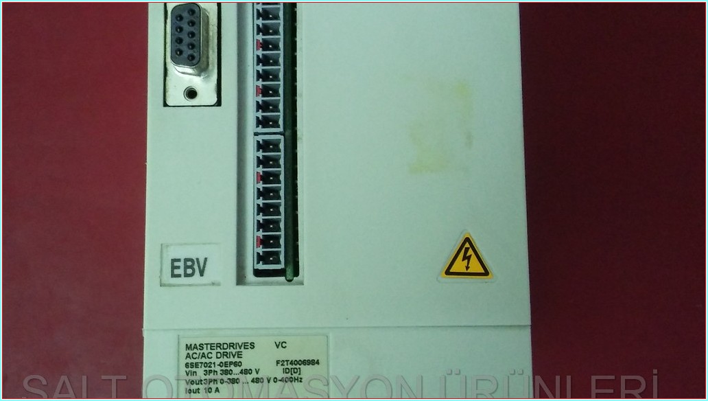 SIEMENS 6SE7021-0EP60 MASTER DRIVES AC-AC DRIVES 10A 4KW SÜRÜCÜ