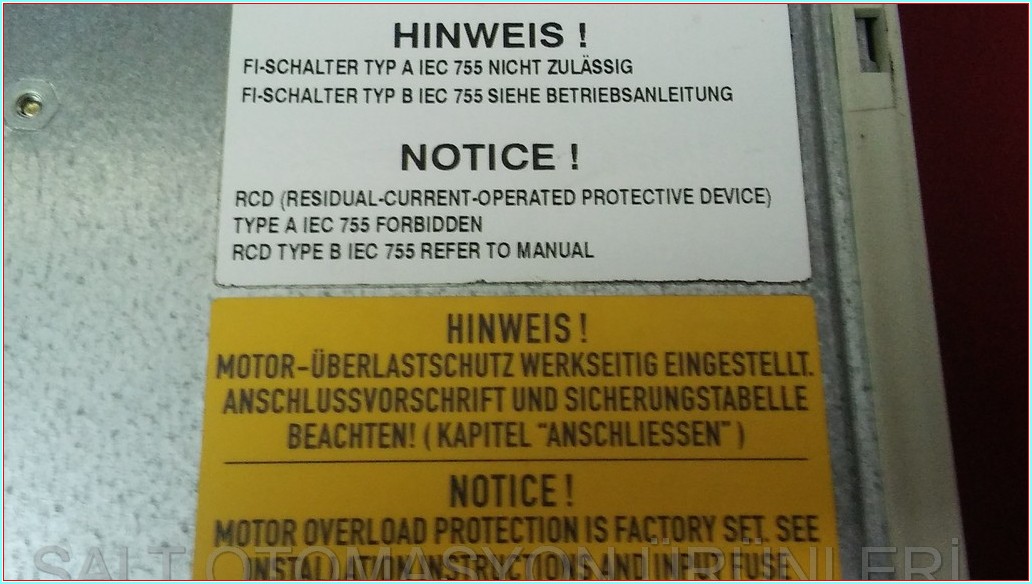 SIEMENS 6SE7021-0EP60 MASTER DRIVES AC-AC DRIVES 10A 4KW SÜRÜCÜ
