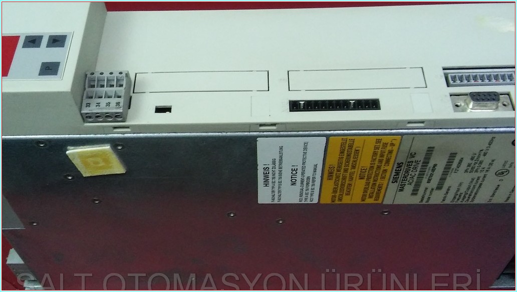 SIEMENS 6SE7021-0EP60 MASTER DRIVES AC-AC DRIVES 10A 4KW SÜRÜCÜ