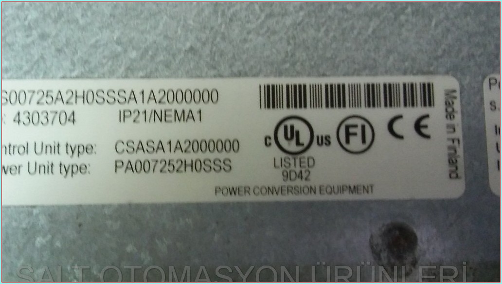 VACON NXS00725A2H0SSSA1A2000000 CSASA1A2000000 37KW 72A SÜRÜCÜ