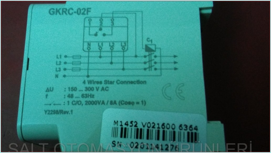 ENTES GKRC-02F GERİLİM KORUMA RÖLESİ