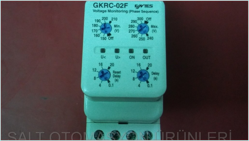 ENTES GKRC-02F GERİLİM KORUMA RÖLESİ