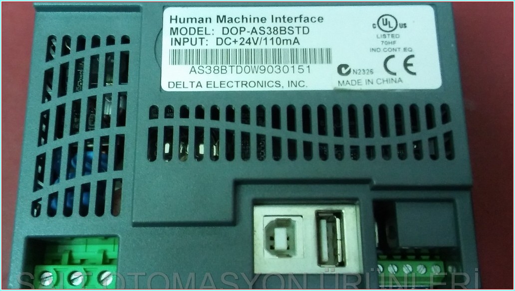 DELTA DOP-AS38BSTD DOKUNMATİK OPERATÖR PANEL TOUCH PANEL