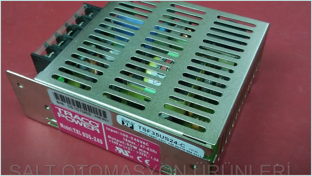 TRACO POWER TXL 035-24S 24V 1,5A POWER SUPPLY GÜÇ KAYNAĞI