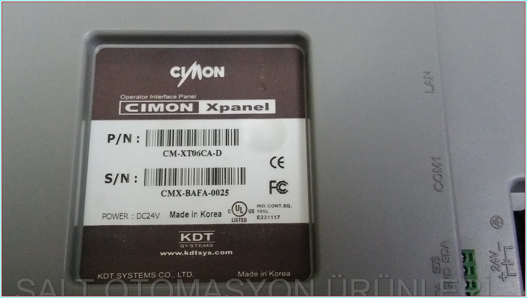 CIMON XPANEL CM-XT06CA-D CMX-BAFA-0025 TOUCH PANEL DOKUNMATİK OPERATÖR PANEL