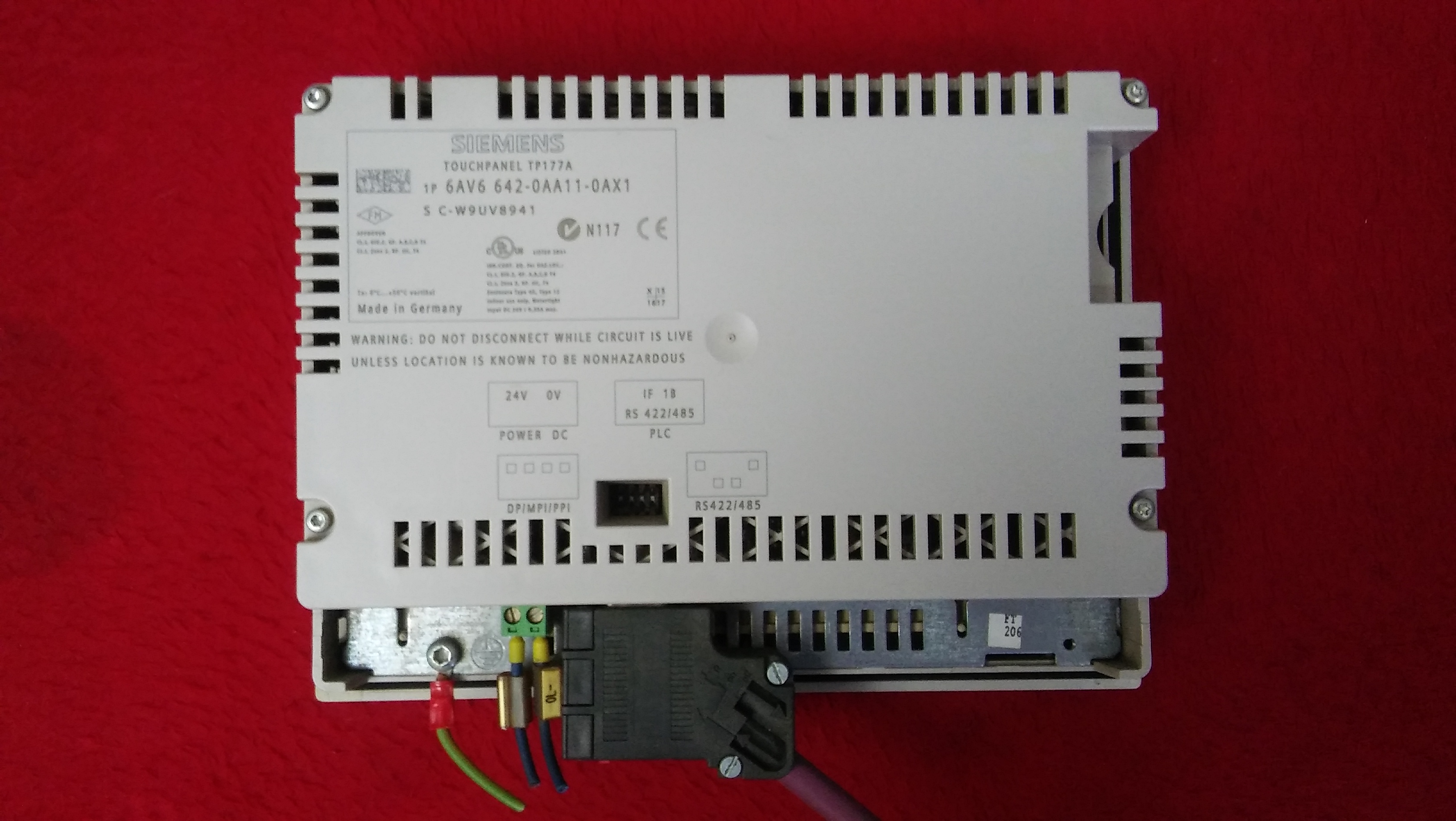 SIEMENS 6AV6 642-0AA11-0AX1 6AV6642-0AA11-0AX1 TOUCH PANEL TP177A DOKUNMATİK OPERATÖR PANEL