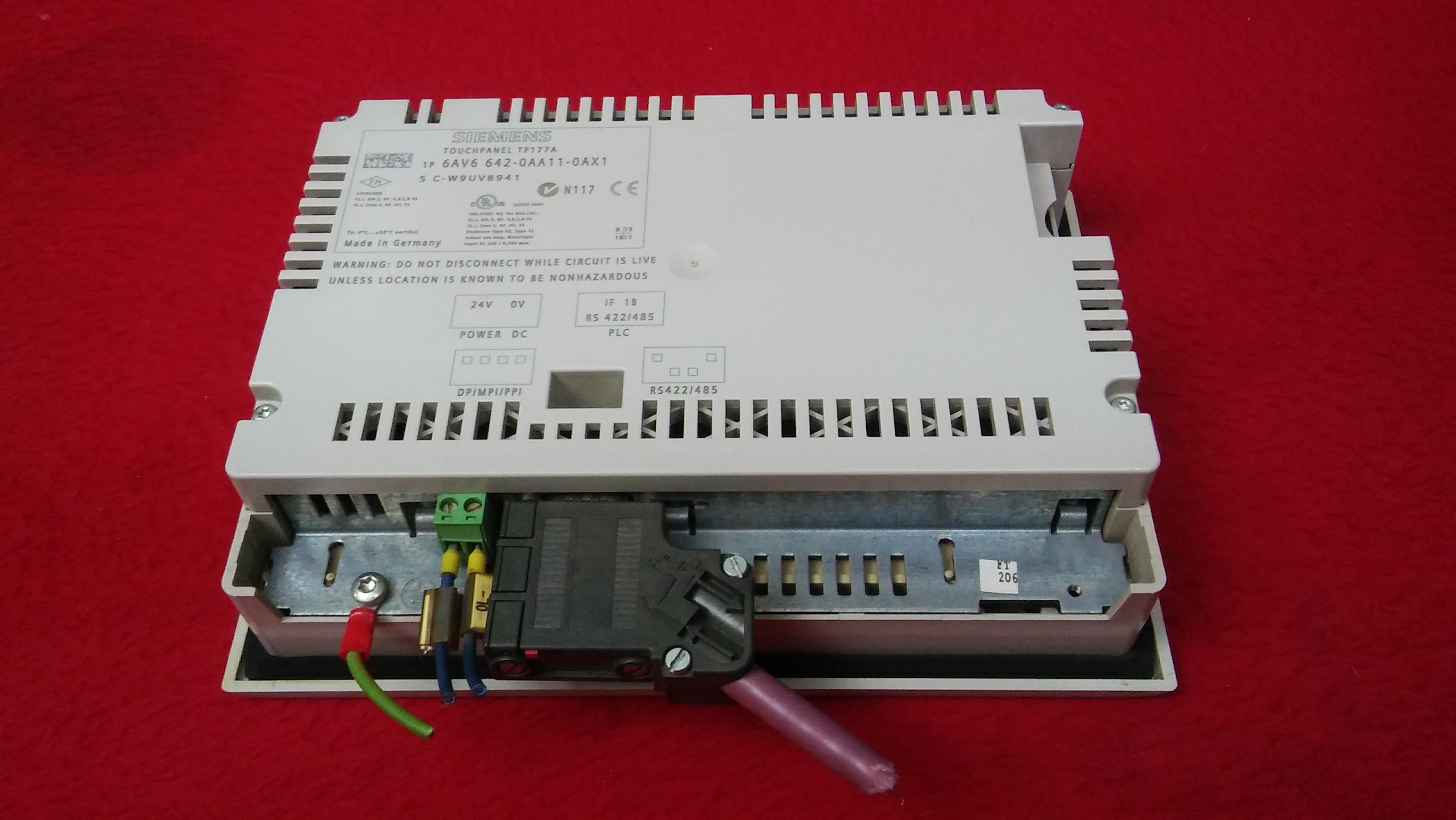 SIEMENS 6AV6 642-0AA11-0AX1 6AV6642-0AA11-0AX1 TOUCH PANEL TP177A DOKUNMATİK OPERATÖR PANEL