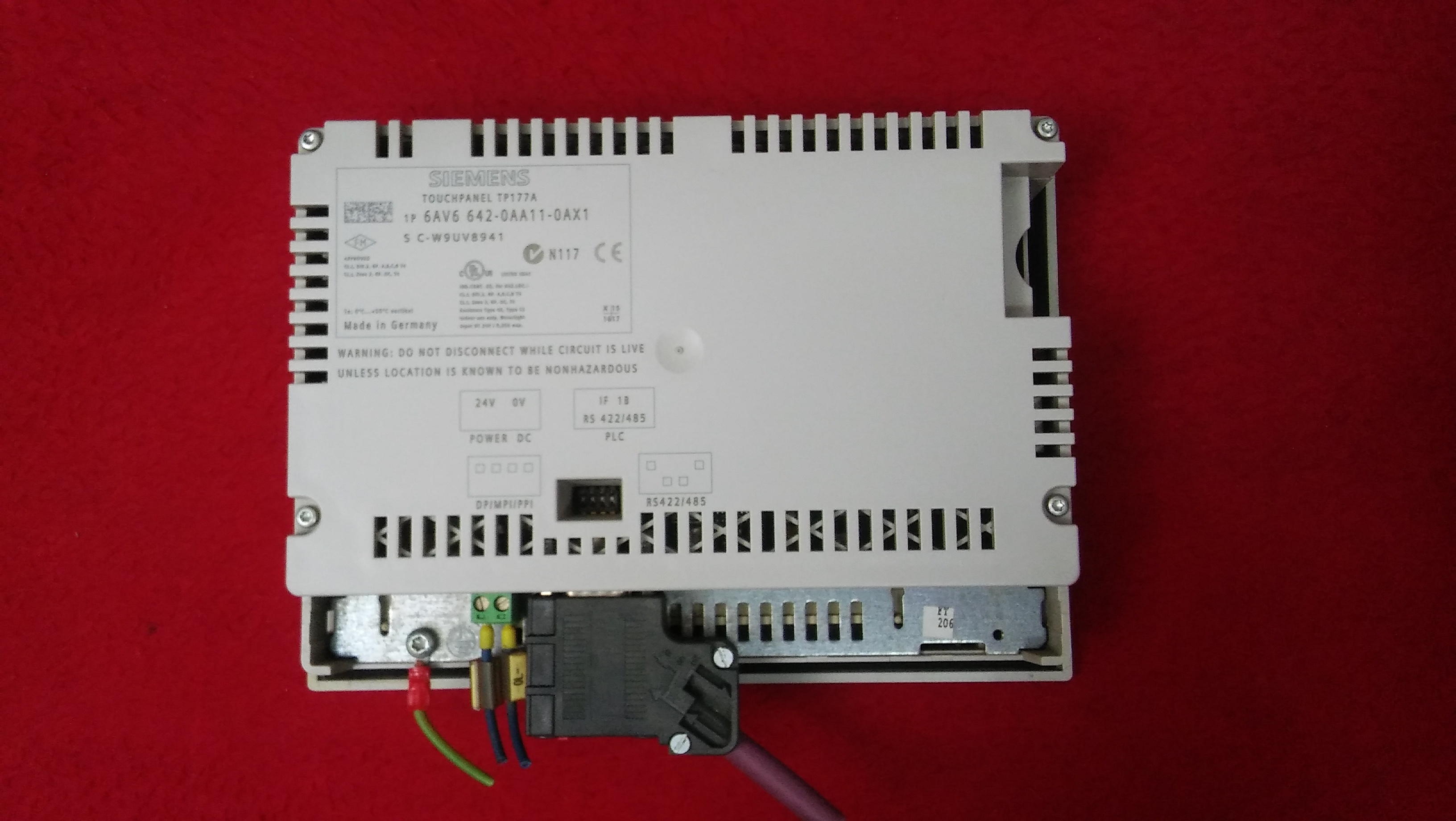 SIEMENS 6AV6 642-0AA11-0AX1 6AV6642-0AA11-0AX1 TOUCH PANEL TP177A DOKUNMATİK OPERATÖR PANEL