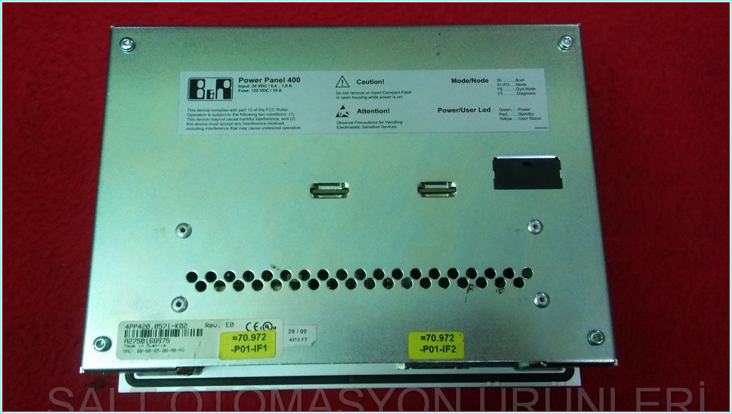 NIEHOFF GRUPPE 4PP420 0571-K02 POWER PANEL 400 TOUCH PANEL MASCHINENFABRIK B&R 3IF7220.9