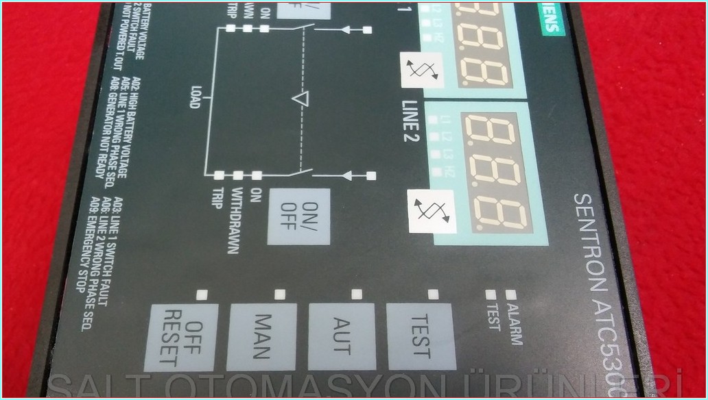 SIEMENS SENTRON ATC5300 3KC9000-8TL30 SIFIR KUTULU AUTOMATIC TRANFER CONTROLLER OTOMATİK TRANSFER KONTROL CİHAZI