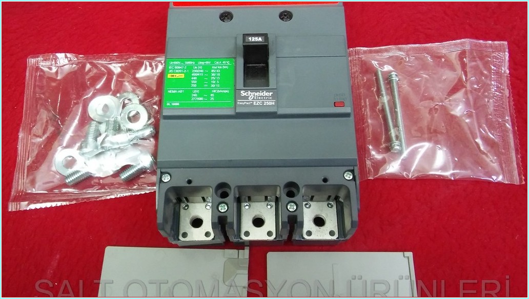 SCHNEİDER EZC 250H EZC250H3125 125A SIFIR KUTULU TMŞ DEVRE KESİCİ ŞALTER