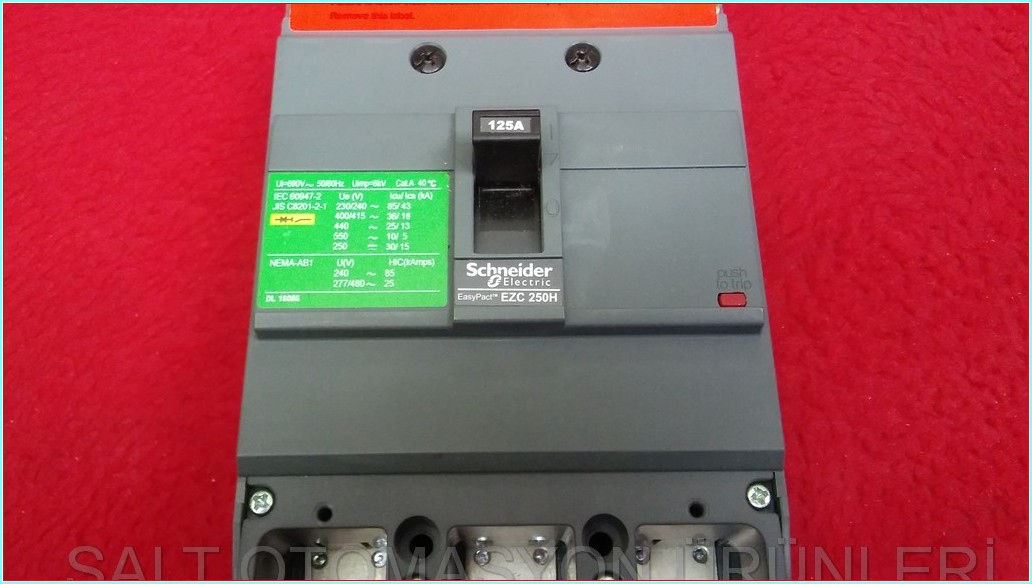 SCHNEİDER EZC 250H EZC250H3125 125A SIFIR KUTULU TMŞ DEVRE KESİCİ ŞALTER