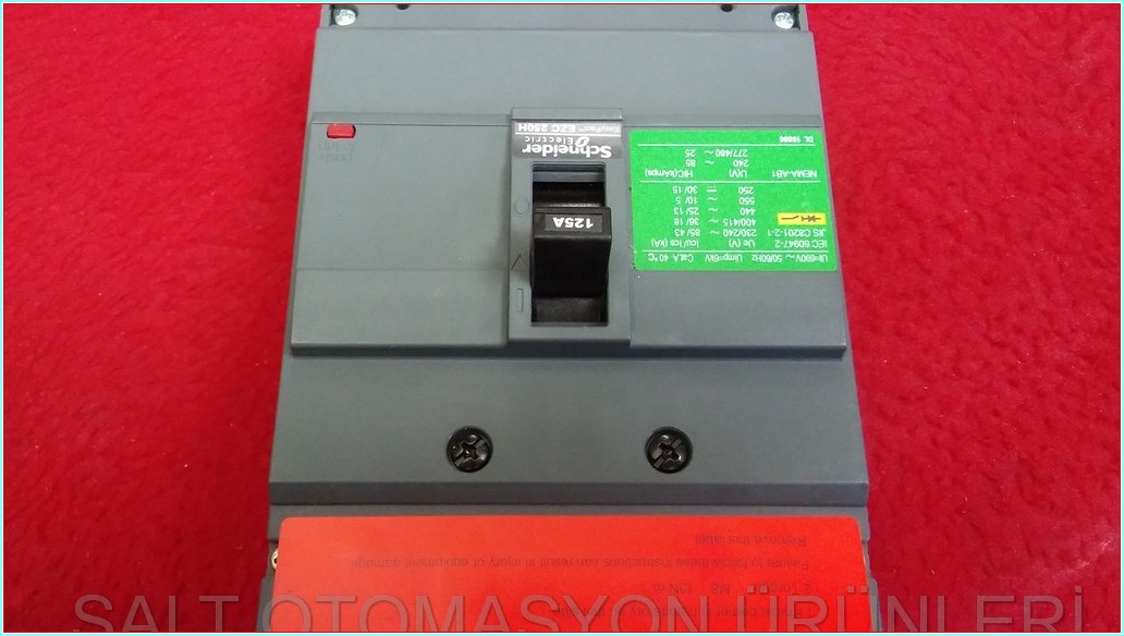 SCHNEİDER EZC 250H EZC250H3125 125A SIFIR KUTULU TMŞ DEVRE KESİCİ ŞALTER