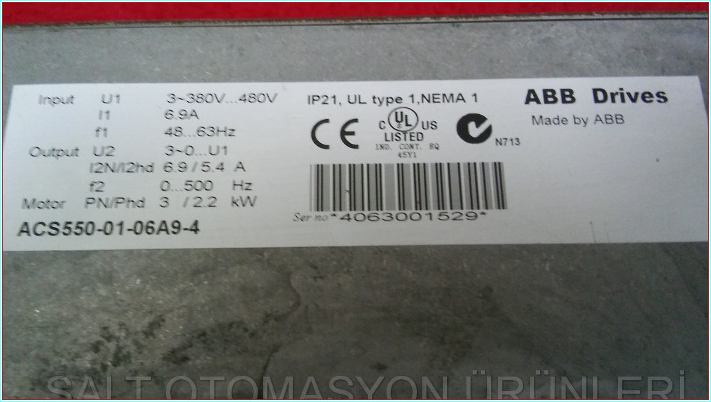 ACS550-01-06A9-4 ABB