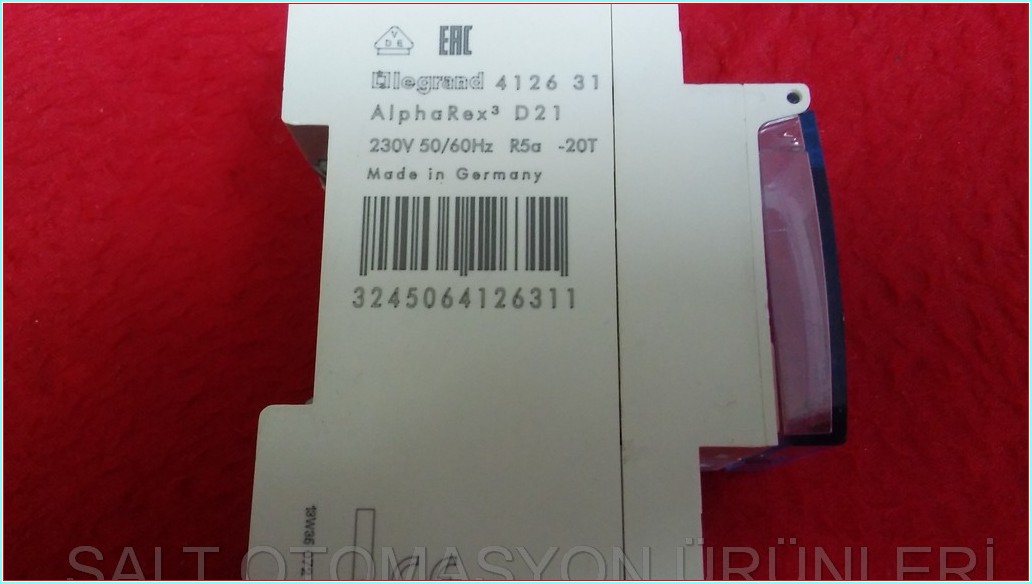 LEGRAND 412631 4 126 31 4126 31 ALPHAREX3 D21 16A 230V 50-60HZ DİJİTAL ZAMAN SAATİ DIGITAL TIME CLOCK
