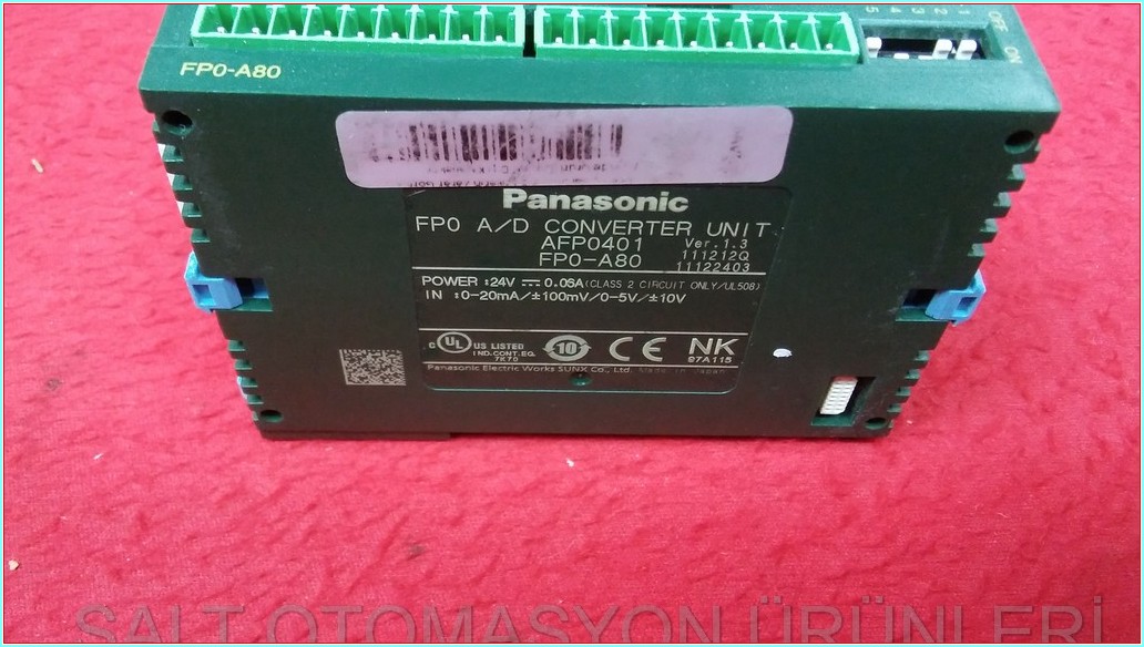 PANASONIC FP0-A80 AFP0401 FP0 A-D CONVERTER UNIT PLC EK MODÜL