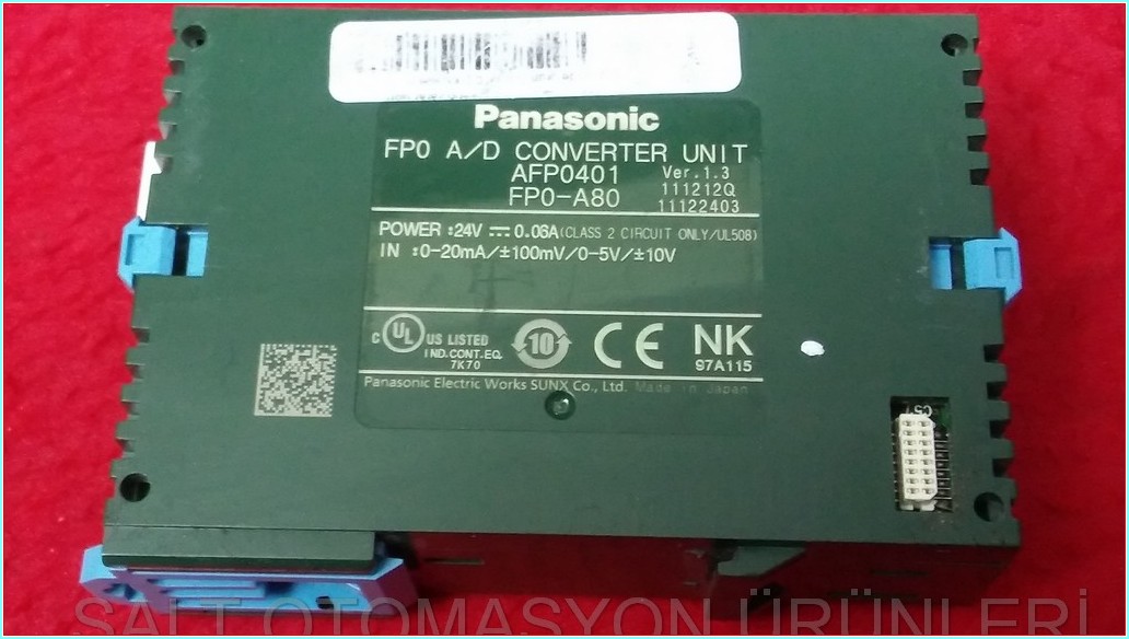 PANASONIC FP0-A80 AFP0401 FP0 A-D CONVERTER UNIT PLC EK MODÜL