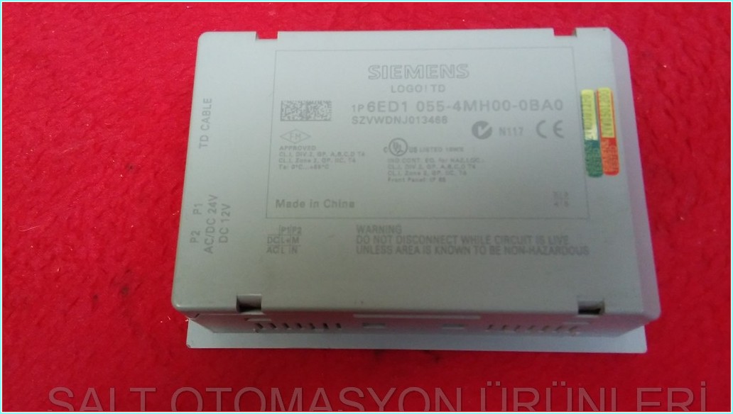 SIEMENS 6ED1 055-4MH00-0BA0 LOGO TD OPERATÖR PANEL