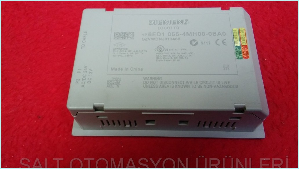 SIEMENS 6ED1 055-4MH00-0BA0 LOGO TD OPERATÖR PANEL