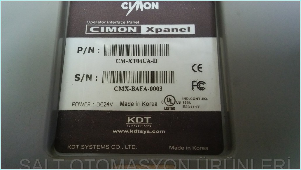 CIMON XPANEL CM-XT06CA-D CMX-BAFA-0003 HMI TOUCH PANEL