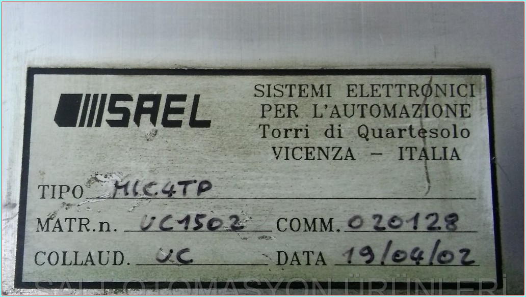 SAMPSISTEMI MIC4 MIC4TP UC1502 SAEL KONTROL PANELİ