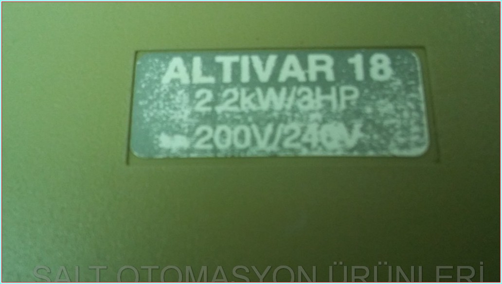 TELEMECANİQUE ATV18U41M2 2,2KW SÜRÜCÜ ALTİVAR 18 ATV18 SQUARE D