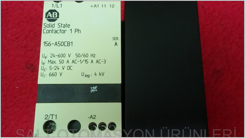 ALLEN BRADLEY 156-A50CB1 SOLİD STATE CONTACTOR 1 PH KATI HAL KONTAKTÖRÜ