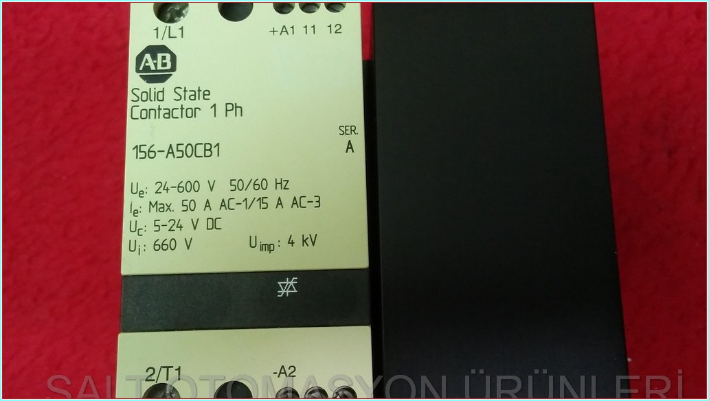 ALLEN BRADLEY 156-A50CB1 SOLİD STATE CONTACTOR 1 PH KATI HAL KONTAKTÖRÜ