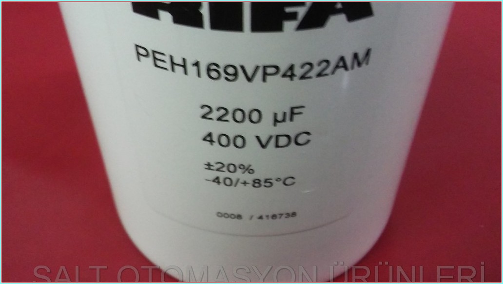 RIFA PEH169VP422AM 2200MF-400VDC 2200 MİKROFARAD 400VDC SÜRÜCÜ KONDANSATÖRÜ
