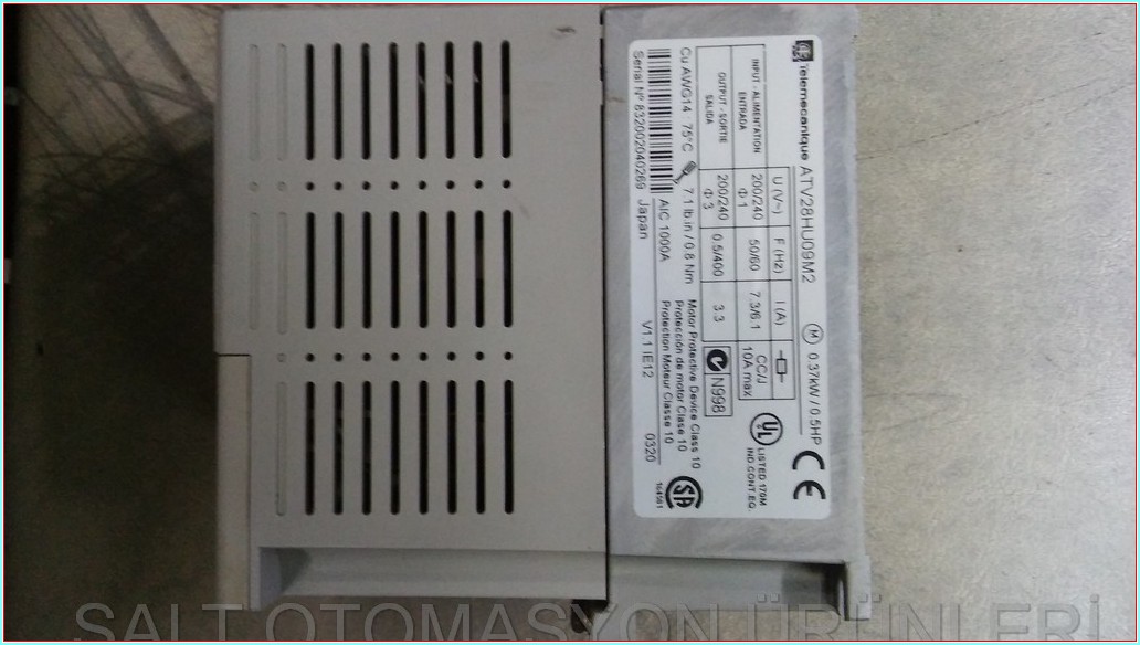 TELEMECANİQUE ATV28HU09M2 0,37KW SÜRÜCÜ ALTİVAR28 ATV28 0,37 KW INVERTER